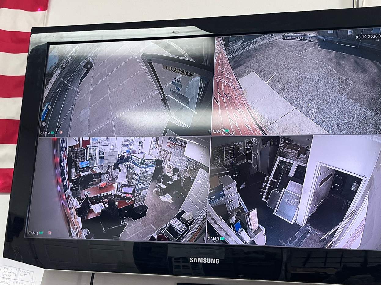 4-camera security monitor Samsung display Window Depot USA South Hempstead Nassau County NY