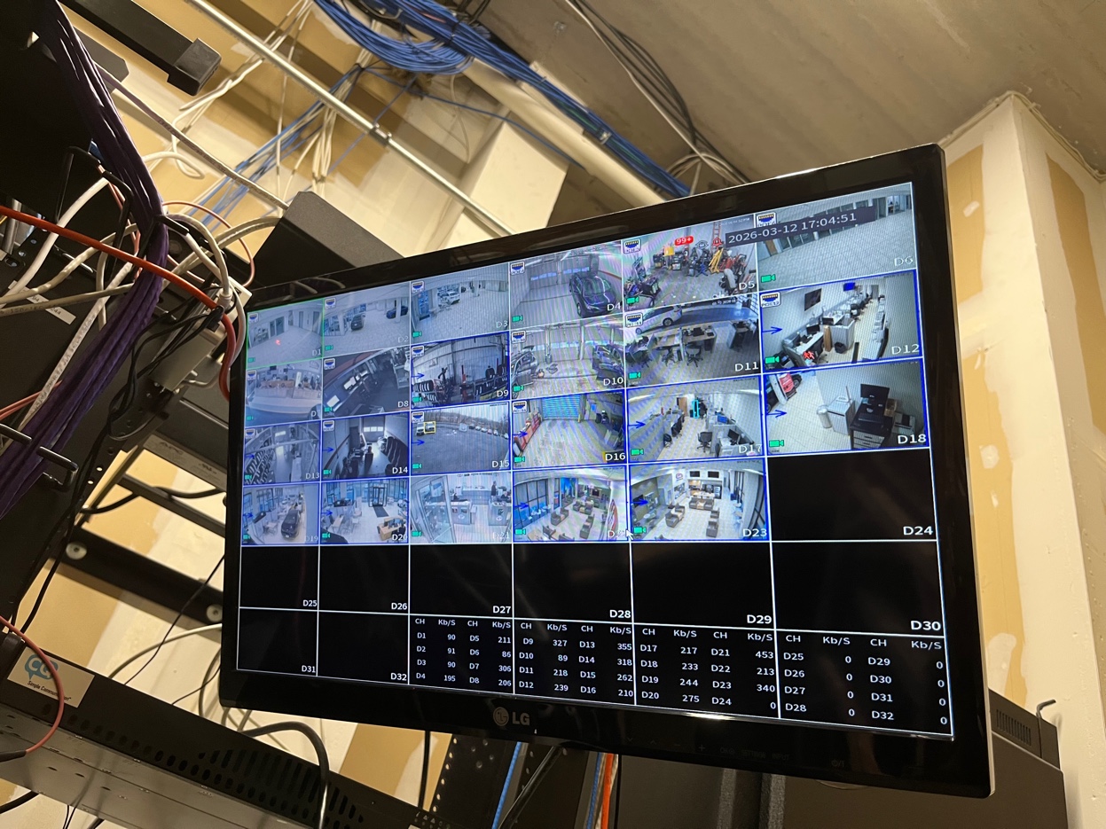 32-channel NVR security monitor system auto dealership Kent Cliffs Putnam County NY