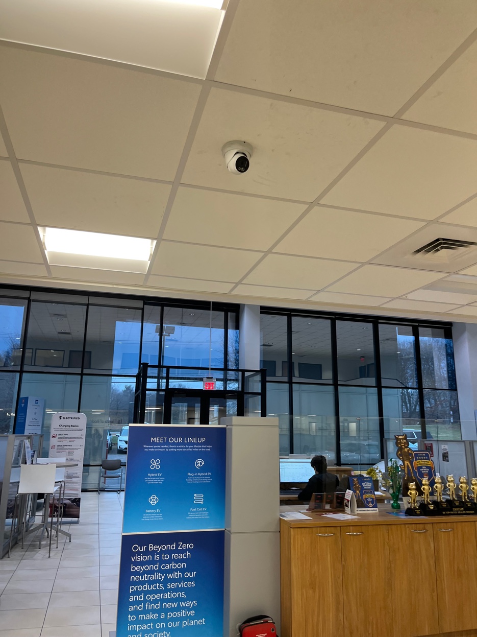 Security camera office ceiling mount commercial installation Putnam County NY